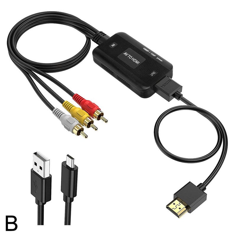 AV video converter 1080P three-ring RCA surveillance game set-top box to TV adapter cable - Image 1
